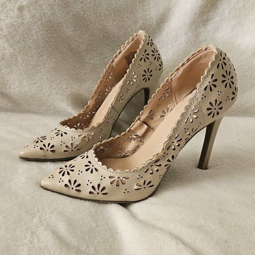 Elegant Beige Women's Heels